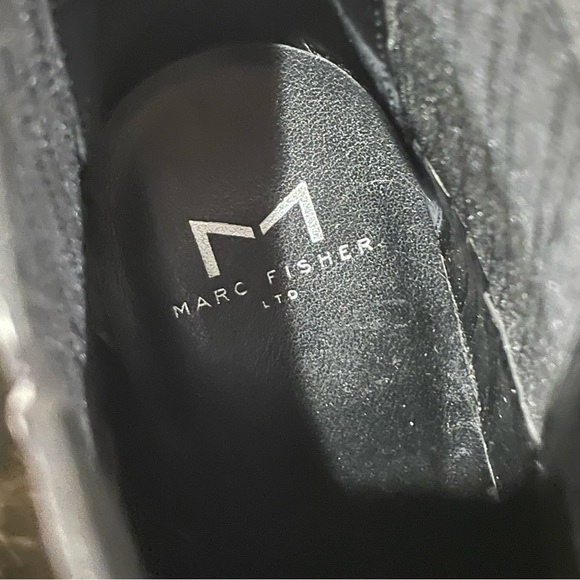 Marc Fisher Alva Snake Embossed Leather Ankle Boots - Picture 10 of 12